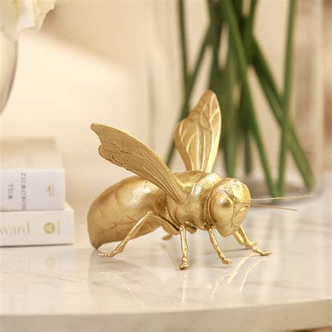 Decorative Gold Bee Ornament Rowen Homes