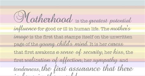 And Spiritually Speaking Motherhood The First Assurance