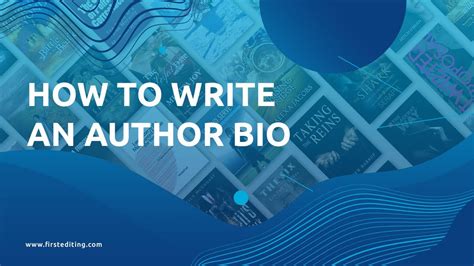 How To Write An Author Bio First Editing Youtube