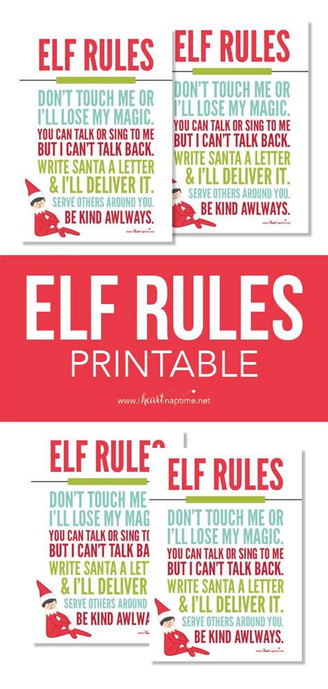 Elf Rules Printable Printable Word Searches