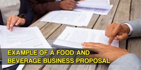 Example Of A Food And Beverage Business Proposal