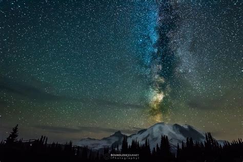 Itap Of The Milky Way Erupting From Mt Rainier Adrian José Velasquez