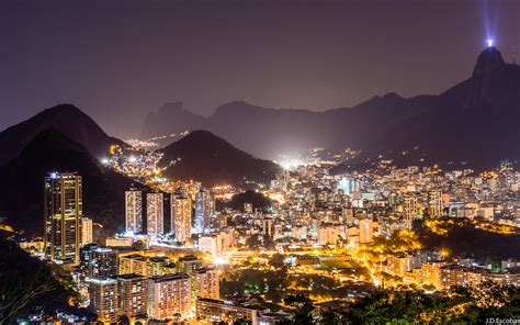 Rio De Janeiro At Night A Sea Of Lights Flowing Through T Flickr