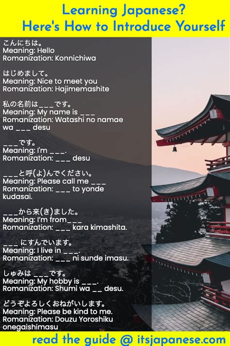 how to introduce yourself in japanese fluently easy phrases