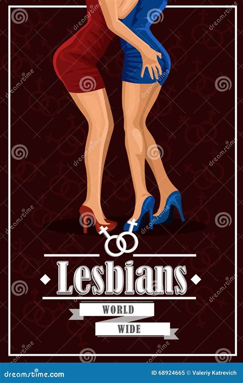 Female Legs Pair Of Two Lesbians Vector Illustration Stock Vector Illustration Of Charming