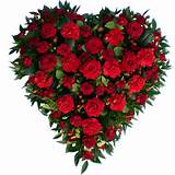 Rose Heart Funeral Flowers Images