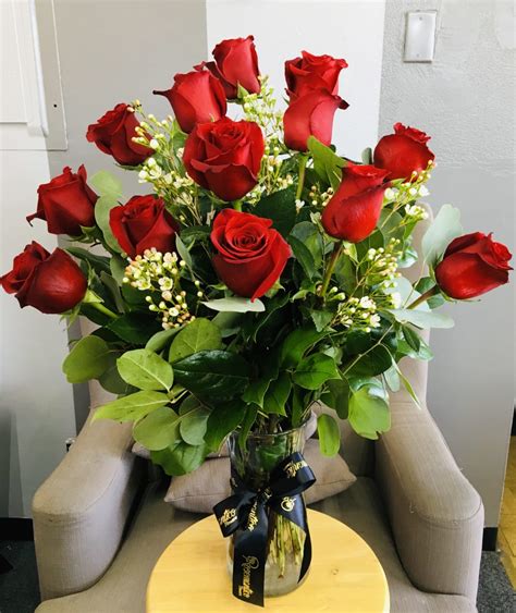 1 Doz Red Roses By Rosemantico Flowers