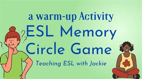 Memory Circle Esl Grammar Game For Kids Esl Speaking For Young