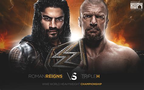 Wrestlemania 32 Triple H Vs Roman Reigns Wwe Wallpaper 39416280