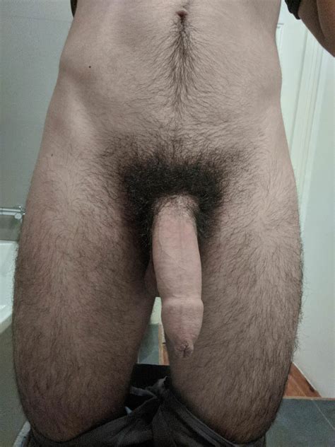 Uncut Hairy Straight Cock