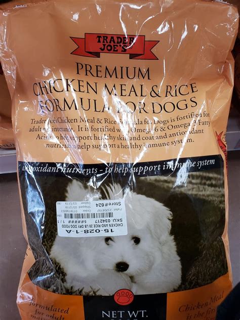 The best dog food is not solely based on the brand that claims to be best. Trader Joe's Chicken Meal and Rice Dog Food Review 2020 ...