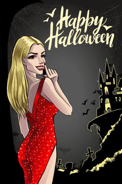 Drawing Of A Vampire Bites Woman Illustrations Royalty Free Vector