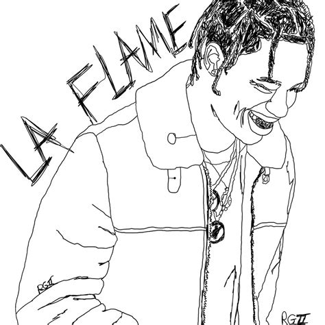 Travis Scott Coloring Page Coloring Pages