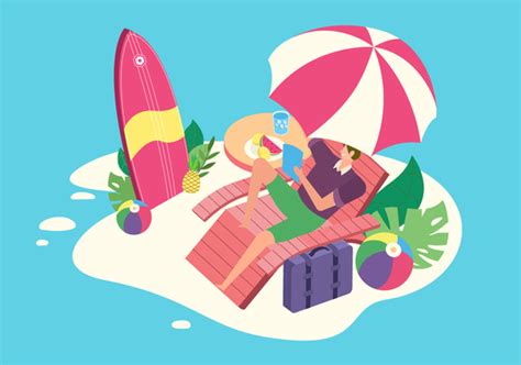 Vacation Vector Art Icons And Graphics For Free Download