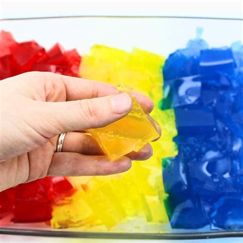 How To Make Gelatin Cubes For Sensory Play Taste Safe The Craft At