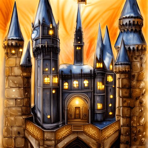 Hogwarts Castle Hanukkah Digital Graphic · Creative Fabrica