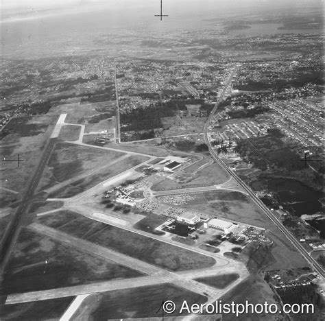 Seatac Airport 1957 Aerial Airplane View Seatac