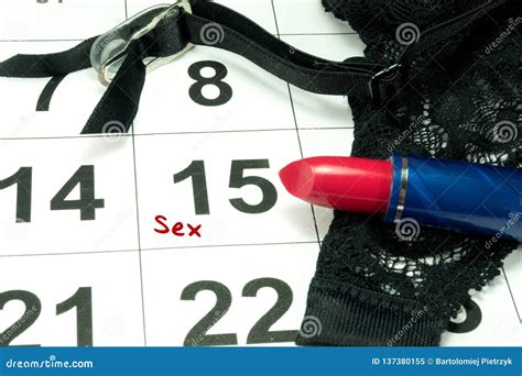 A Calendar And Appointment For Sex Stock Image Image Of Diary Erotic