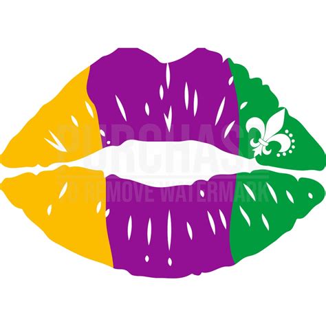 Mardi Gras Lips SVG Fat Tuesday Carnival Lips T Shirt SVG Design Cut