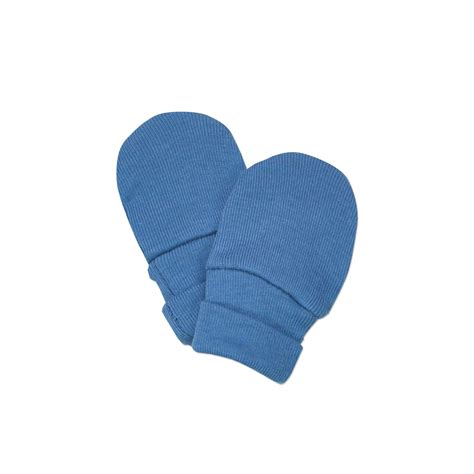 Solid Steel Blue Mittens Perfectly Preemie