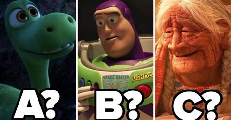 Can You Name One Pixar Character For Every Letter Of The Alphabet Disney Quizzes Disney Pixar