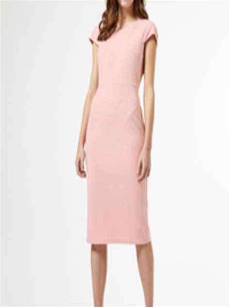 Buy Dorothy Perkins Women Peach Coloured Solid Sheath Dress Dresses For Women 12126332 Myntra