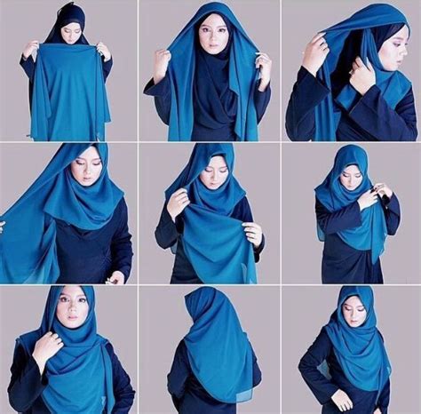 Tutorial Hijab Segi Empat Simple Tanpa Ciput Untuk Sehari Hari Ragam Muslim
