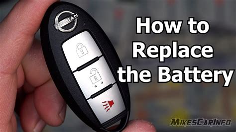 Quick Fix How To Easily Replace Your Nissan Key Fob Battery Youtube