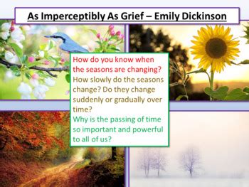 As Imperceptibly As Grief Emily Dickinson By Ecpublishing Tpt