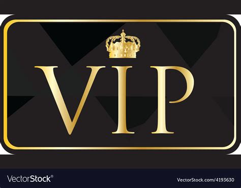 Golden Vip Pass Royalty Free Vector Image Vectorstock