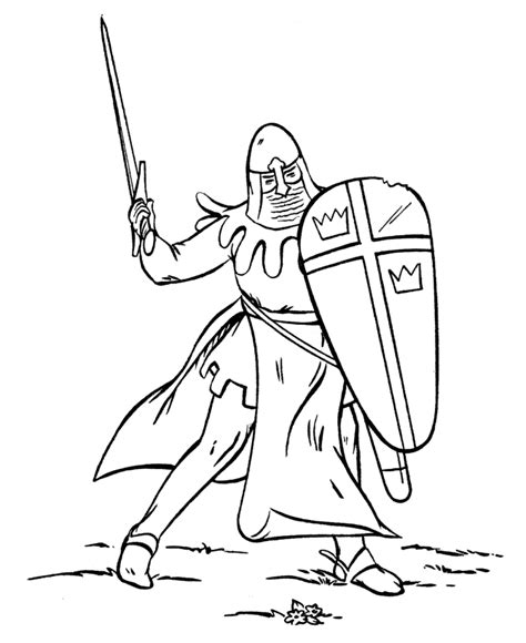 Free printable coloring pages for a variety of themes that you can print out and color. BlueBonkers - Medieval Knights in Armor Coloring Sheets ...