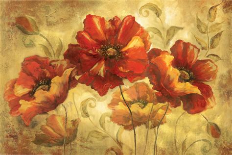 Tre Sorelles Art Licensing Program Poppy Painting Art Painting