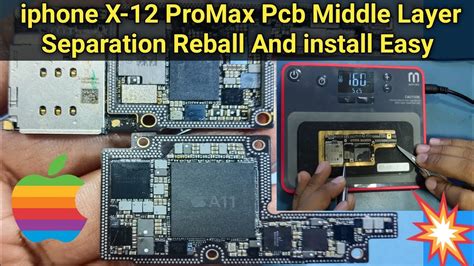 Iphone X 12 Pcb Middle Layer Separation And Restoration How To Reball