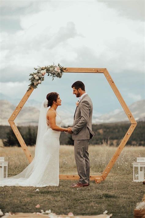 Octagon Arch Country Wedding Outdoor Ceremony Kamloops Makeup Artist