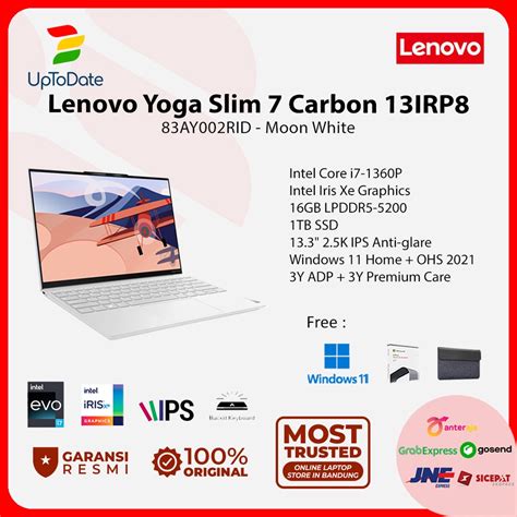 Jual Lenovo Yoga Slim 7 Carbon 13irp8 2rid Core I7 1360p 16gb 1tb W11