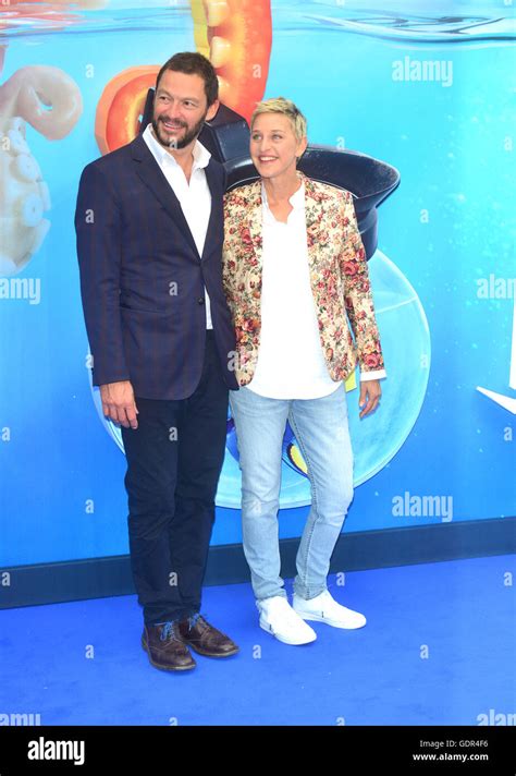 Ellen Degeneres Dominic West At The Finding Dory Film Premiere