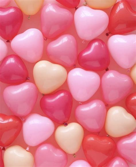 Pin By Sera On Pink Aesthetic♡ Heart Balloons Balloons Mini Heart