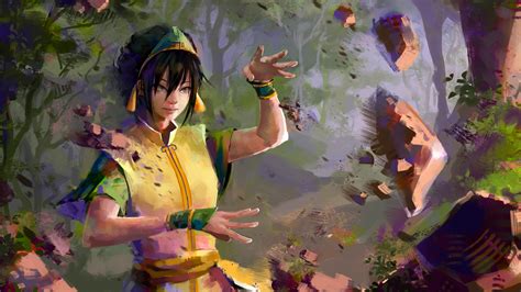 Avatar The Last Airbender Toph Beifong In Forest 4k Hd Anime Wallpapers
