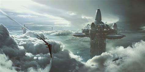 Digital Art Artwork Space Spaceship Stars Planet Science Fiction