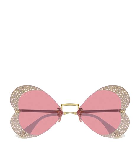 Gucci Embellished Heart Sunglasses Harrods Hk