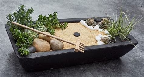 A minimalist garden design pares back the elements and includes only the necessary details. DIY Projects & Ideas - Do It Yourself | Mini zen garden, Miniature zen garden, Zen garden diy