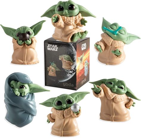 Baby Yoda Toy6 Piecesset Baby Yoda Series Action Figure Toy 5 8cm