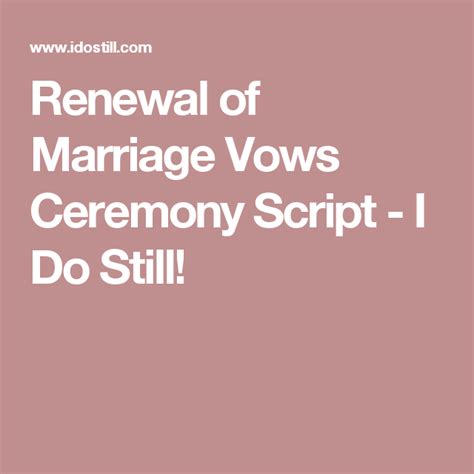 Renewal Of Marriage Vows I Do Still Renewal Of Marriage Vows