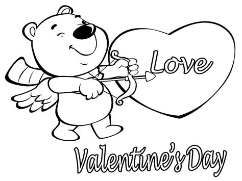 Dibujos Infantiles Para Colorear Día De San Valentín Para