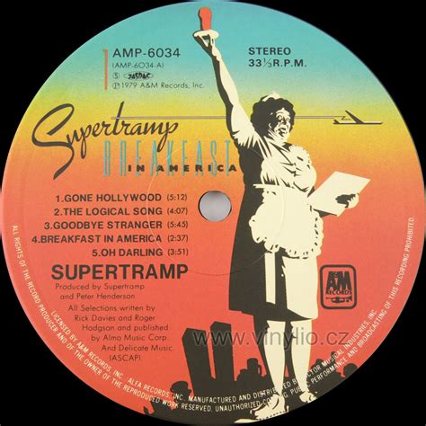 Supertramp Breakfast In America Vinyllp Vinyliocz Internetový