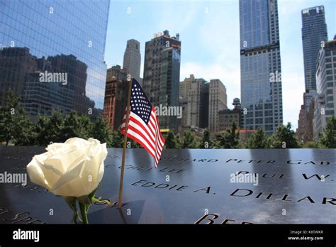 Ground Zero 911 Memorial Stock Photo Alamy