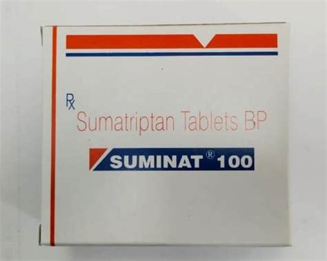Suminant Sumatriptan 50 Mg Tablets Prescription Treatment Migranes