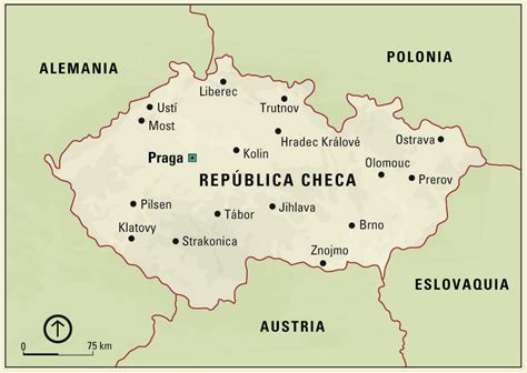 Carte de la republique tchèque karte tschechisches republic mapa república checa map of the czech republic. REPUBLICA CHECA :: PRODUTO INNOVADOR TECNOLOGICO
