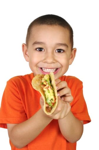 Kid With A Taco Stock Photo Download Image Now Child Taco Eating