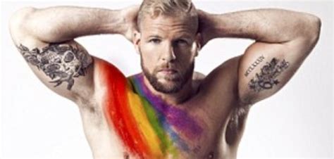 PICS Rugby Player James Haskell Strips To Support Gays